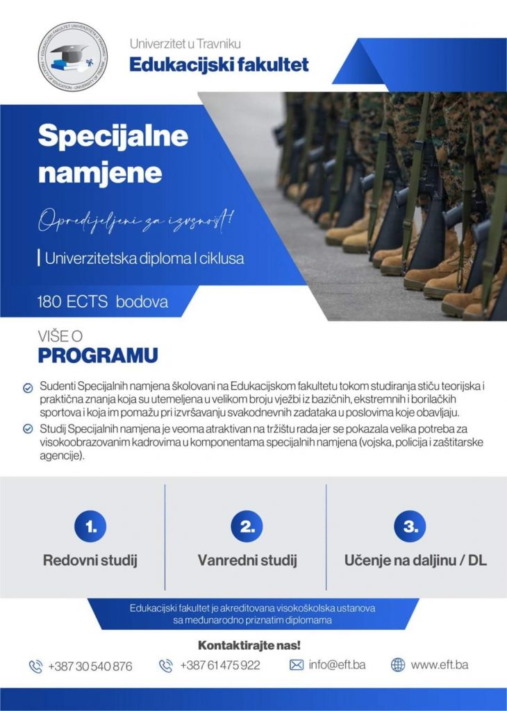 Studijski smjer Specijalne namjene
